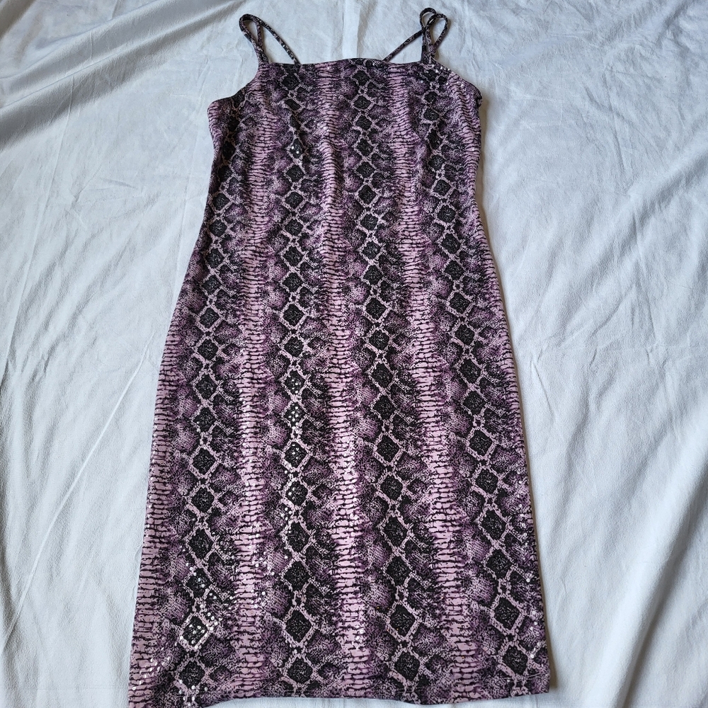 Y2K Vintage Body Con CDC Rampage Clothing Co. Slip Dress Size 8
